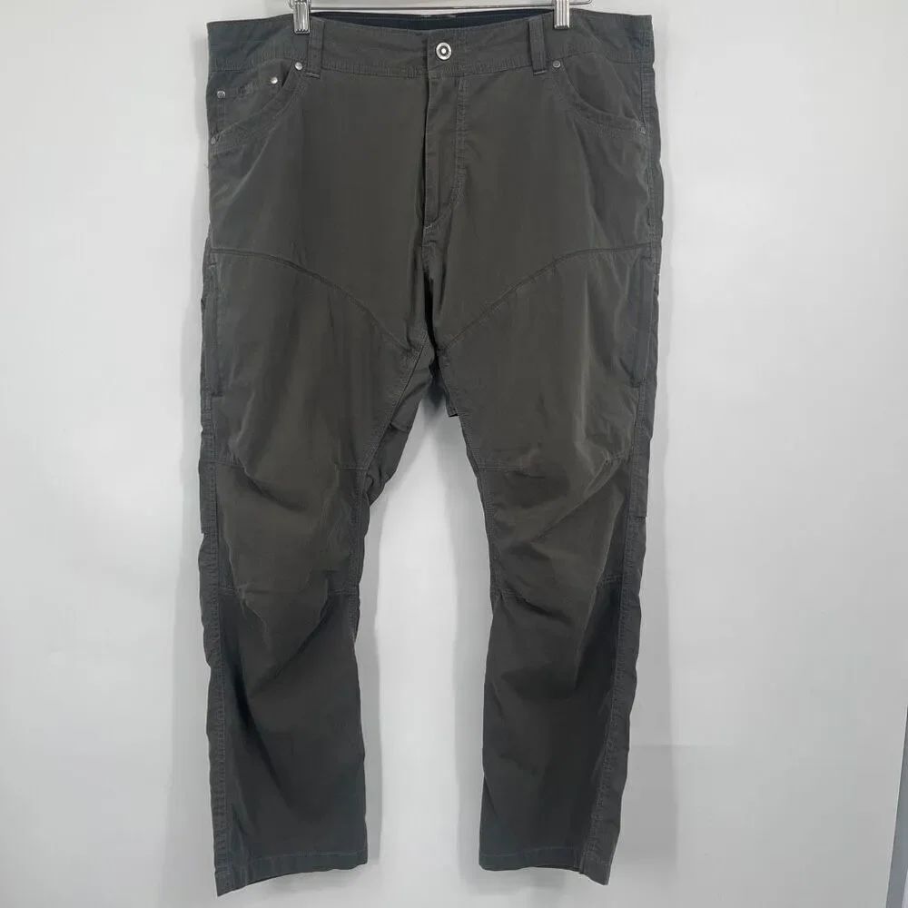 Kuhl Gray Durable Hiking Vented Lightweight Konfidant Air Pants Size 40x30